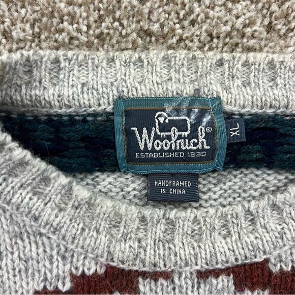 Vintage Woolrich Southwestern Aztec Sweater men's XL - Picture 2 of 7
